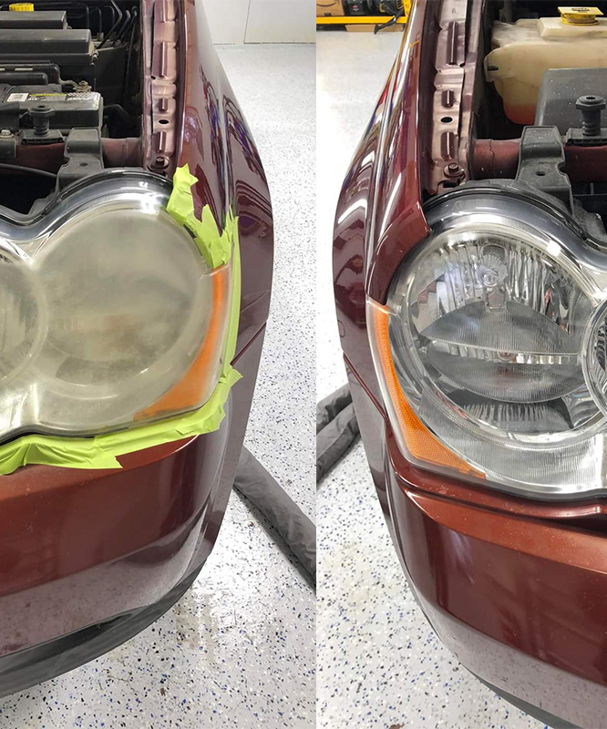 Kelly Kleen Auto Detailing Headlight Restoration